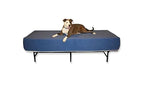 Dog Bed Mattress Extender for King Beds - Customizable Freestanding Bedside Pet Cosleeper for Dogs & Cats - Multiple Height & Color Options - Extension of Bedding for Pets (12" Height Dog Bed, Gray)