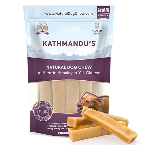 Yak Cheese Himalayan Yak Chews, Long-Lasting Hard Chew for Dogs, 20 Count