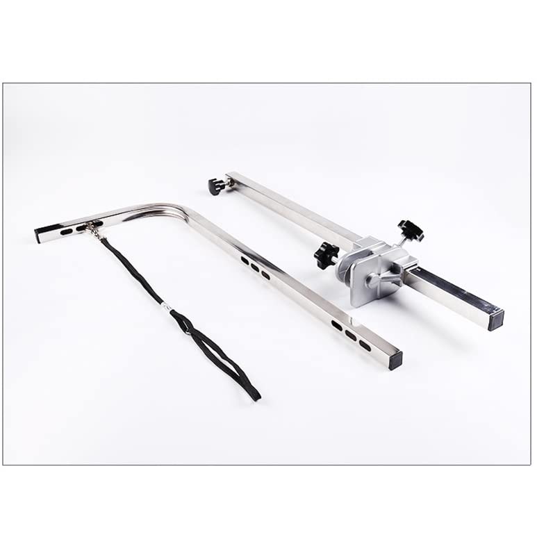 105cm Pets Grooming Bracket with Sling Adjustable Steel Suspender Grooming Table Arm Support Dog Cat Holder for Bath Desk