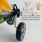 All Terrain Dog Wheelchair for Back Legs - 2-Wheel Pet Mobility Aid, Adjustable Lightweight Dog Leg Brace, Hip Support for Active Dogs, Enhance Pet Mobility