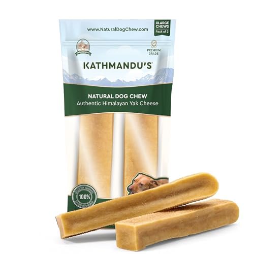 Yak Cheese Himalayan Yak Chews, Long-Lasting Hard Chew for Dogs, 20 Count