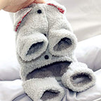 Winter Dog Clothes Hoodie Coat Four-Legged Cotton Coat Thicken Warm Clothes for Small Dogs Jacket Coat Puppy Sweater Dogs Pets (Color : Beige Size : Medium) (Beige XX)