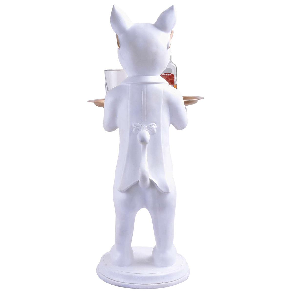 Glixia Cool Dog Showpiece with Plate for Home Décor Item | Kitchen,Bedroom,Office,Dinning Table Decorative Item -09