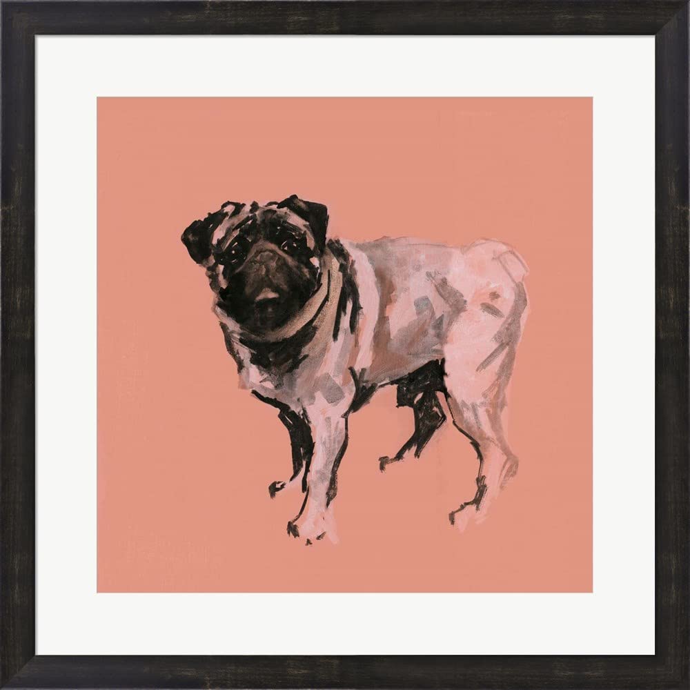 A Very Pop Modern Dog VII by Cartissi Canvas Art Wall Picture, Museum Wrapped with Black Sides, 18 x 18 inches