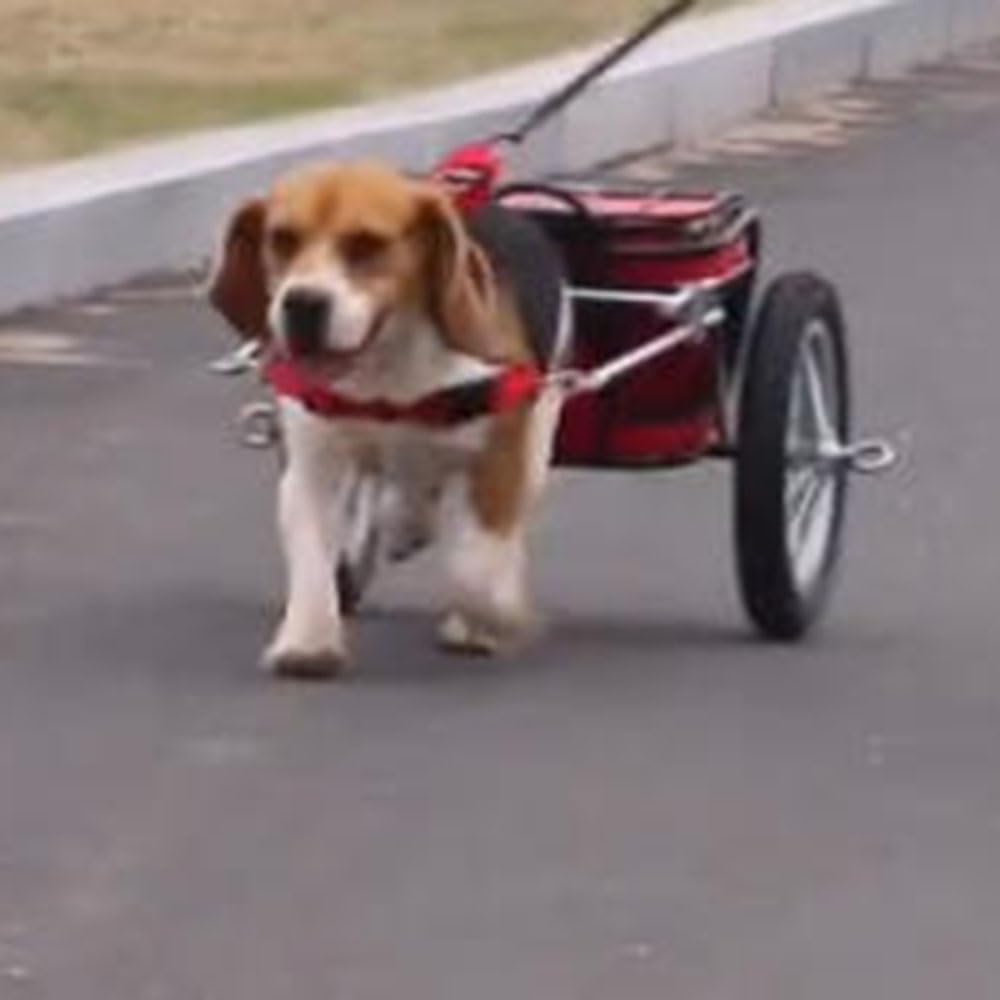 Dog Traction Harness for Pulling Cart, Adjustable Dog Cart Harness with Stainless Steel Pull Rods, Quick Release Buckle, Working Dog Harness for Yard Work, Camping, Groceries(S)
