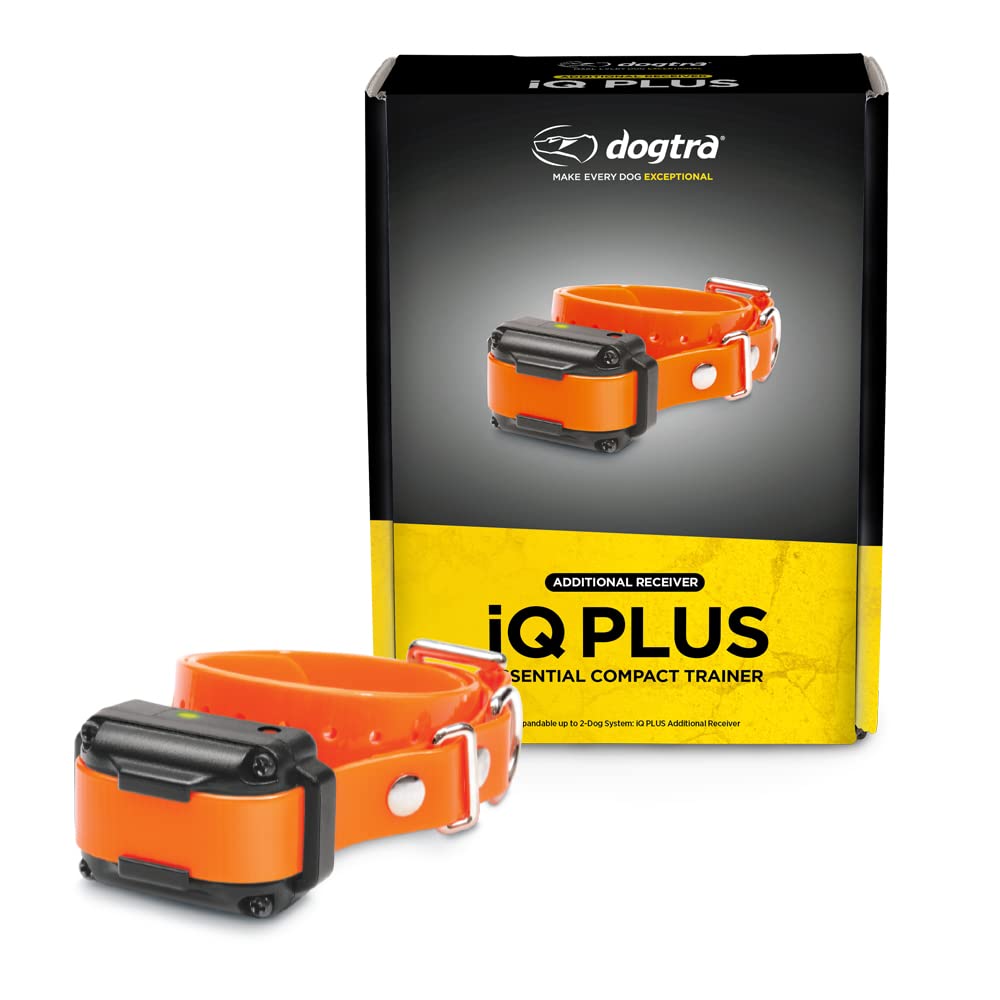 Dogtra iQ Plus Dog Training Collar with Remote for Dogs 10 lbs and Up, 400 Yard Range Rechargeable E Collar, 100 Levels, Nick, Constant, Pager Vibration, IPX9K Waterproof Receiver, 2 Dog Expandable