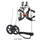 Walking Wheels Wheelchair for Medium Large Dogs Pet Cart Walkin Wheels Hind Legs Rehabilitation, Dog Car Harnesses 15-60kg Dogs (Size : Large)