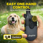 Dogtra 200iQ 2-Dog Remote Training E-Collar with Titanium Contact 3/4" | 1/2 Mile Range, 100 Levels, Tone & Vibration, Compact, Waterproof, One-Handed Control, Ideal for Short-Haired Dogs