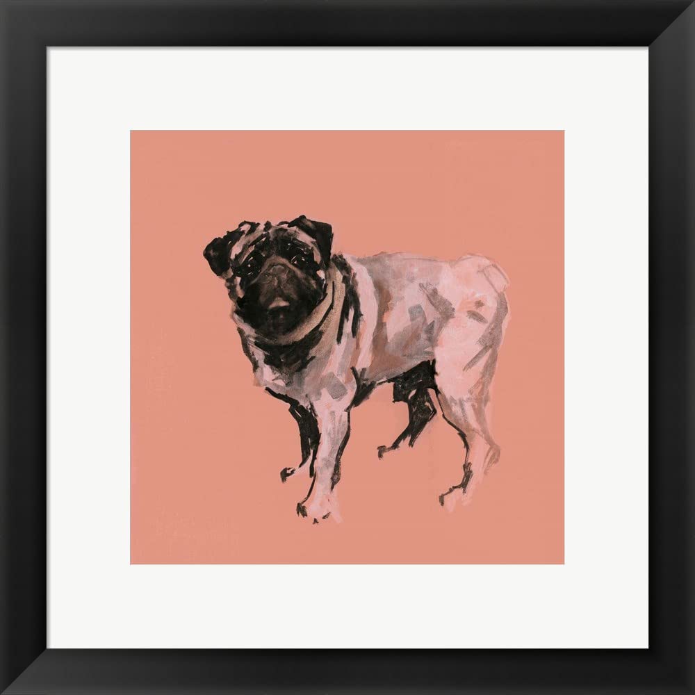 A Very Pop Modern Dog VII by Cartissi Canvas Art Wall Picture, Museum Wrapped with Black Sides, 18 x 18 inches