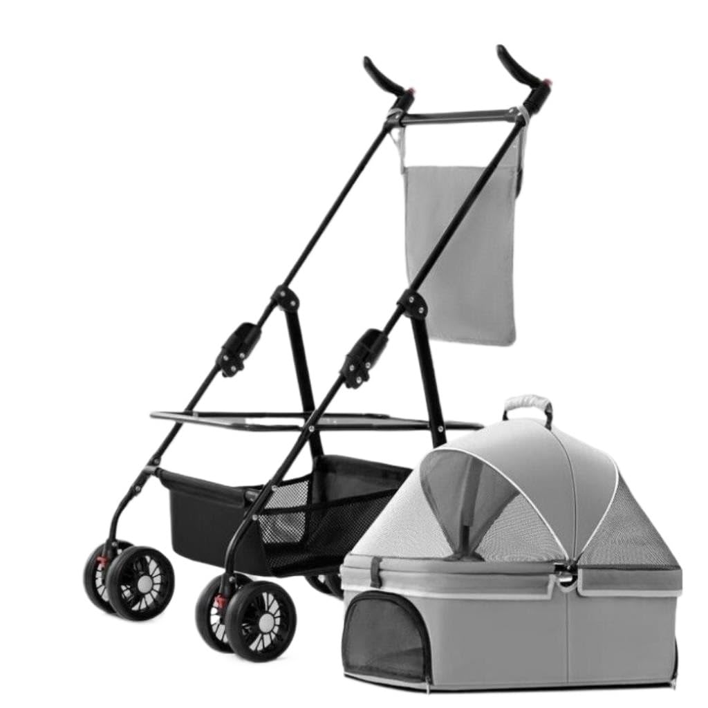 Pet Strollers Animal Stroller Pet Stroller Dog Cat Teddy Baby Stroller Pet Dog Stroller Lightweight Detachable Cage Folding Pet Stroller Medium(G,A)