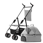 Pet Strollers Animal Stroller Pet Stroller Dog Cat Teddy Baby Stroller Pet Dog Stroller Lightweight Detachable Cage Folding Pet Stroller Medium(G,A)
