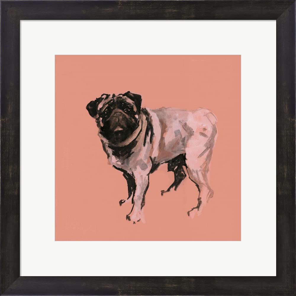 A Very Pop Modern Dog VII by Cartissi Canvas Art Wall Picture, Museum Wrapped with Black Sides, 18 x 18 inches