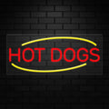 Hot Dogs Neon Sign for Retail Displays | Value priced LED Flex Neon | Electronic Light Up LED Sign for Windows/Walls | 32"W x 13"H x 1"D