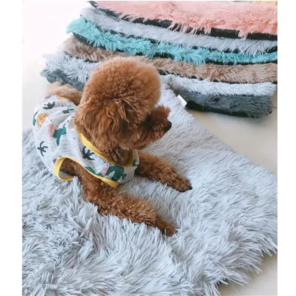 Plush Dog Bed Mat Warm Pet Cushion Very Soft Puppy Blanket Cozy for Small Medium Large Kennel Dogs Beds and Mats Big