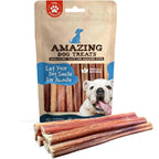 Amazing Dog Treats - Bully Sticks for Small Dogs (12 Inch Small- 100 Count) - Premium Thin Junior Bully Sticks for Dogs
