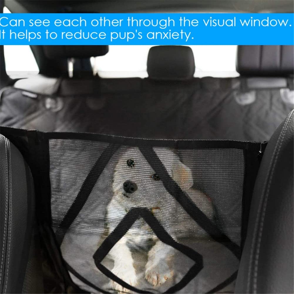 Waterproof Pet Carrier Car Rear Back Seat Dog Car Seat Cover Mat Hammock Cushion Protector Black