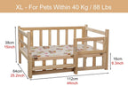 CMYUN Small/Medium/Large Pets Bed with Stripe Pattern, Indoor Outdoor Training Comfortable Dogs Couch Sofa, for Pets Within 40 Kg / 88 Lbs (Color : Style3, Size : XL112x64x38cm/44x25x15)