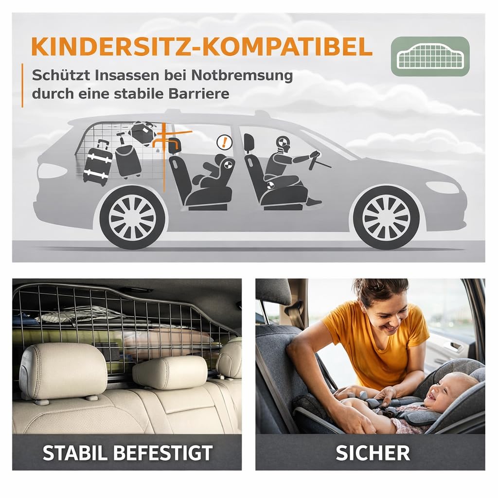 Travall Dog Barrier Compatible with Suzuki Vitara (2015-Current) Vehicle Specific Trunk Guard Tailored Fit Luggage Pet Barrier Separator Heavy Duty Powder Coated Steel