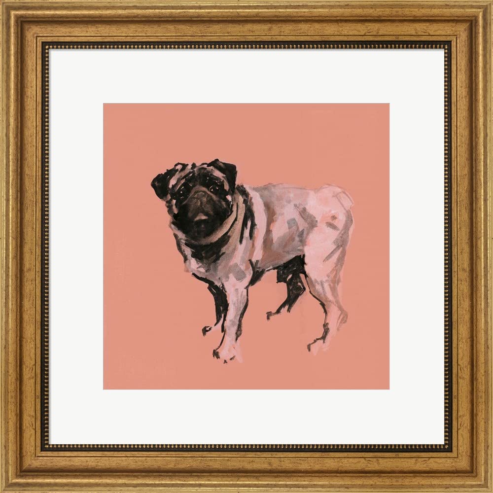A Very Pop Modern Dog VII by Cartissi Canvas Art Wall Picture, Museum Wrapped with Black Sides, 18 x 18 inches