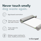 BrilliantPad Smart Self-Cleaning Indoor Dog Potty (Smartphone App + 1 Roll)