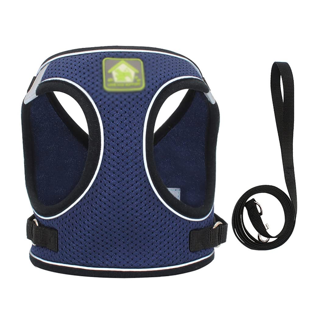 Dog Sling Summer Pet Adjustable Reflective Vest Walking Dog Polyester Mesh Strap Small and Medium-Sized Dogs (F X)