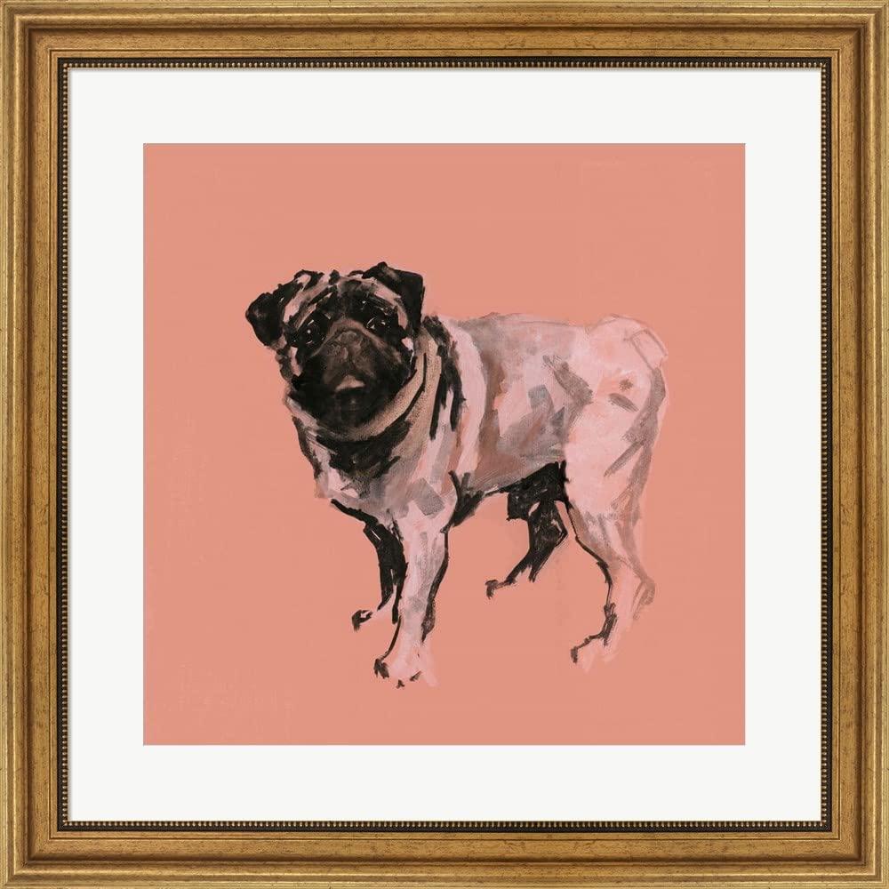 A Very Pop Modern Dog VII by Cartissi Canvas Art Wall Picture, Museum Wrapped with Black Sides, 18 x 18 inches