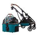 Pet Cat Stroller Foldable Multiple Dog Prams Pushchairs for Small Dogs with Cup Holder, Cat Stroller Dog Pram Buggy Detachable Pet Strollers for Small and Medium Dogs (Light Grey)
