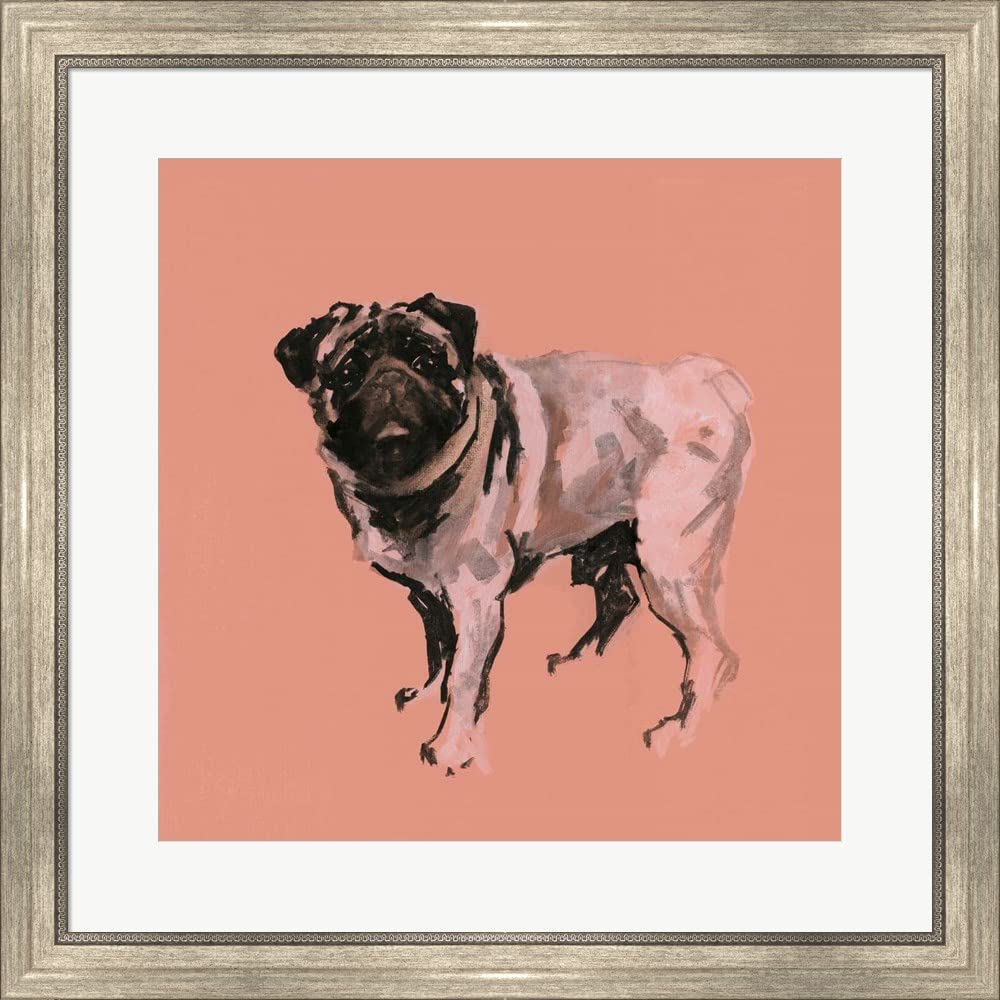 A Very Pop Modern Dog VII by Cartissi Canvas Art Wall Picture, Museum Wrapped with Black Sides, 18 x 18 inches