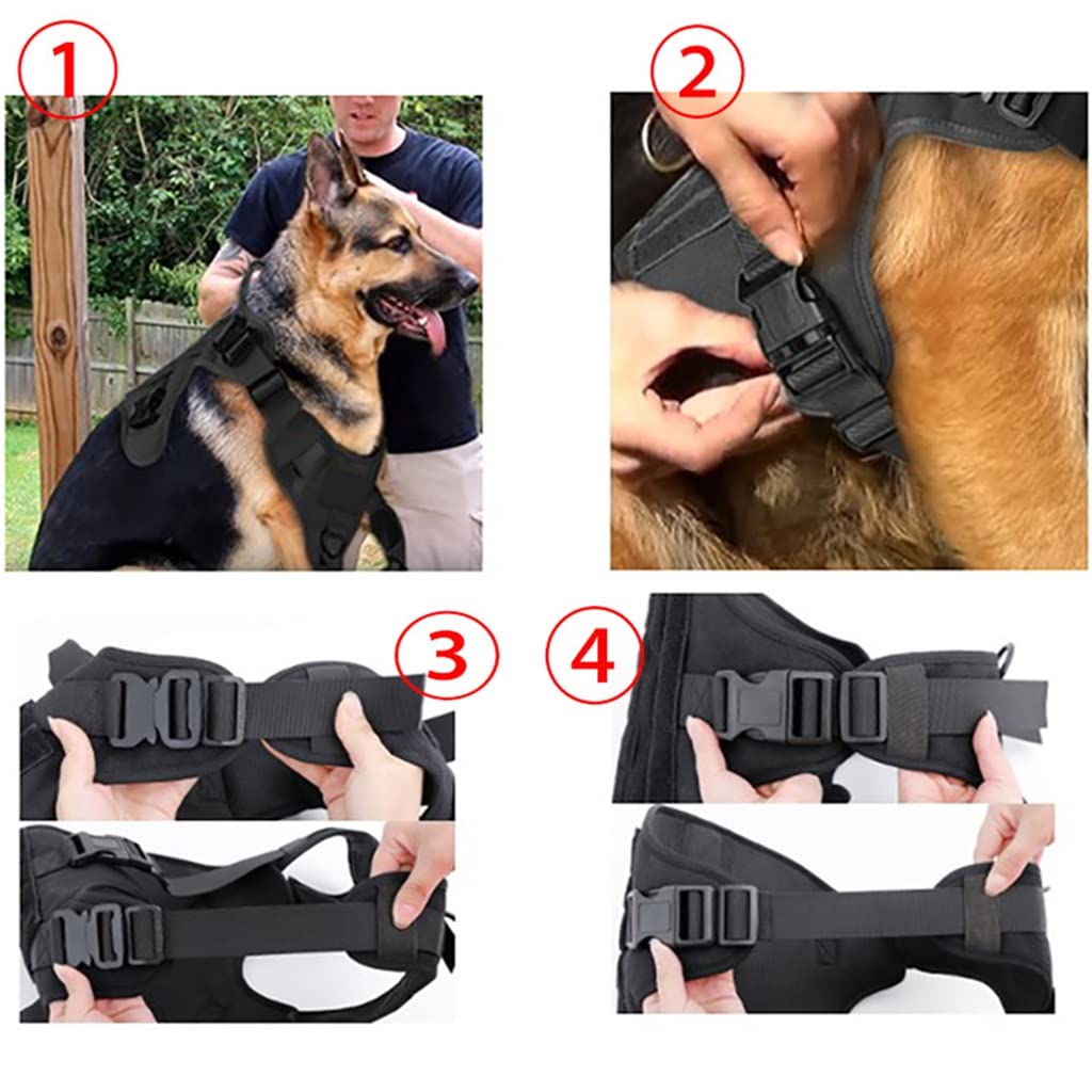 Dog Harness Pet Outing Dog Vest Vest Medium-Sized Dog Outdoor Running Dog Pet Accessories (A L)