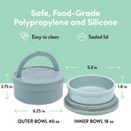 Dog Crate + Orthopedic Pet Bed + Crate Pad + Pet Bowls + Food Mat - Collapsible Pet Crate with Pad and Orthopedic Bed for Pets up to 25 Lbs - Includes (2) Bowls and a Silicone Mat - Medium