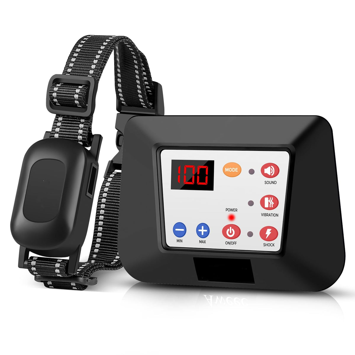 Wireless Dog Fence, 2 in1 Electric Dog Boundary System & Remote Trainer & Wireless Pet Fence for The Yard, Adjustable Pet Training Collar Receiver for Small Medium Large Dogs (for 1 Dog)