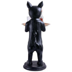 KraftzZeno Cool Dog Showpiece with Plate for Home Décor Item | Kitchen,Bedroom,Office,Dinning Table Decorative Item -08