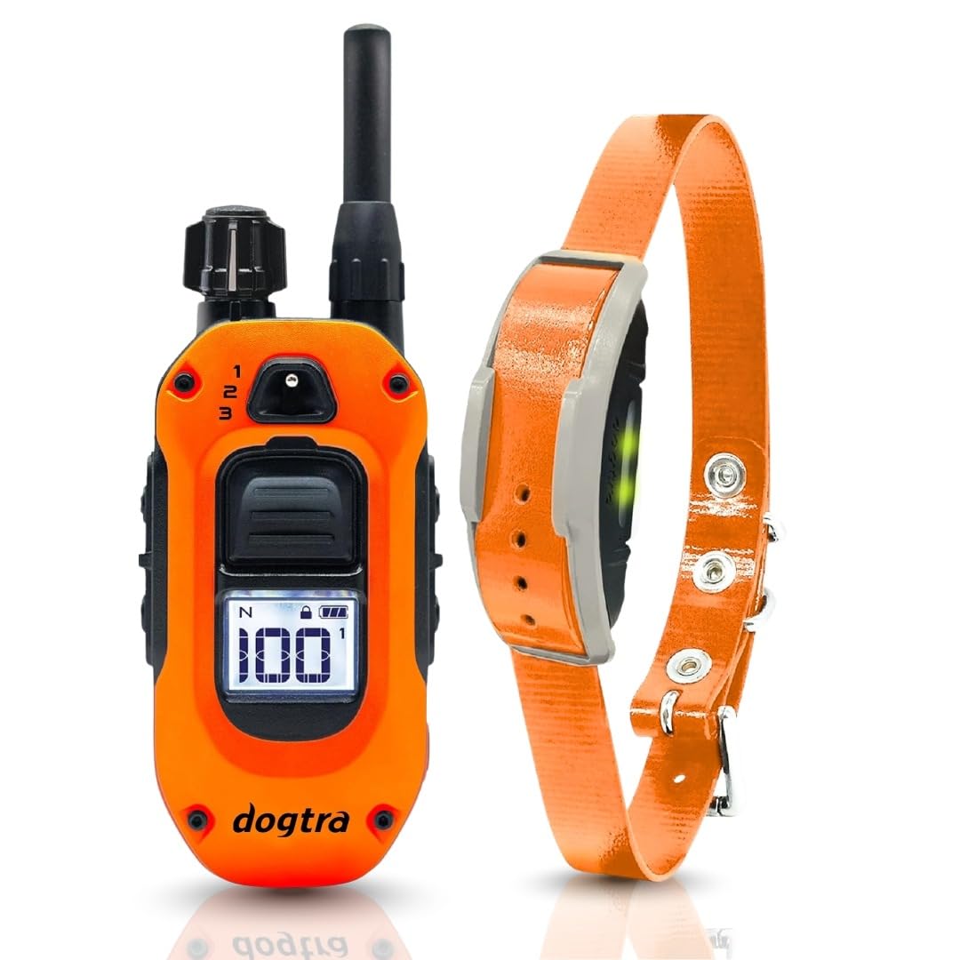 Dogtra 1900X E-Collar for Dog Training - 3/4 Mile Range, for Dogs 35 lbs+, IPX9K Waterproof, 100 Stimulation Levels, Vibration, Tone, Rechargeable - Ideal for Dog Owners and Professional Trainers