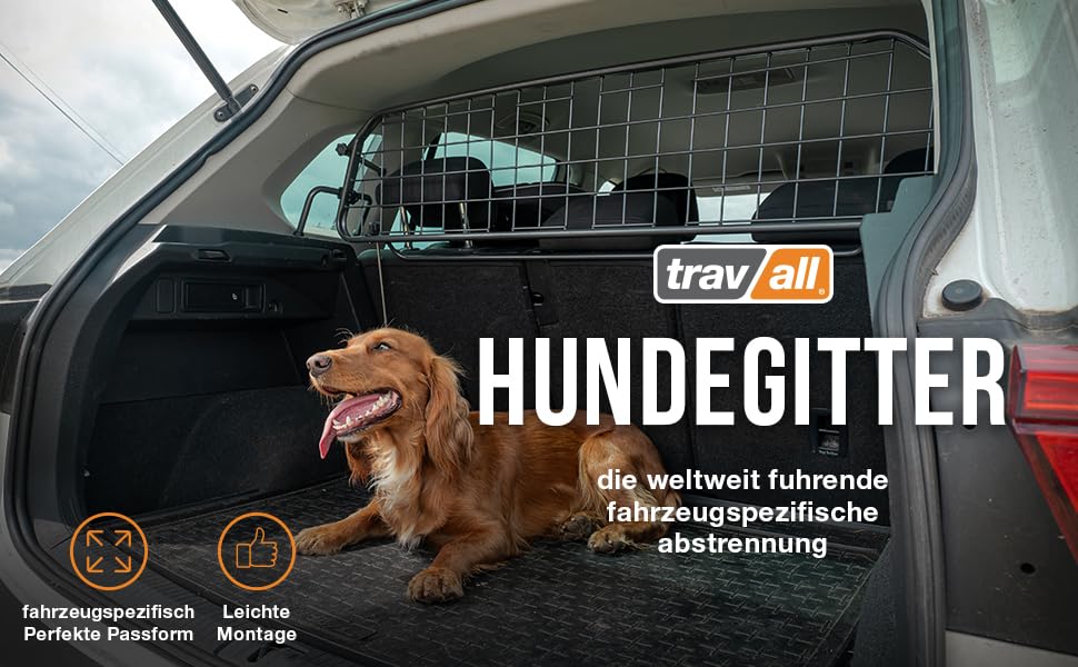 Travall Dog Barrier Compatible with Suzuki Vitara (2015-Current) Vehicle Specific Trunk Guard Tailored Fit Luggage Pet Barrier Separator Heavy Duty Powder Coated Steel
