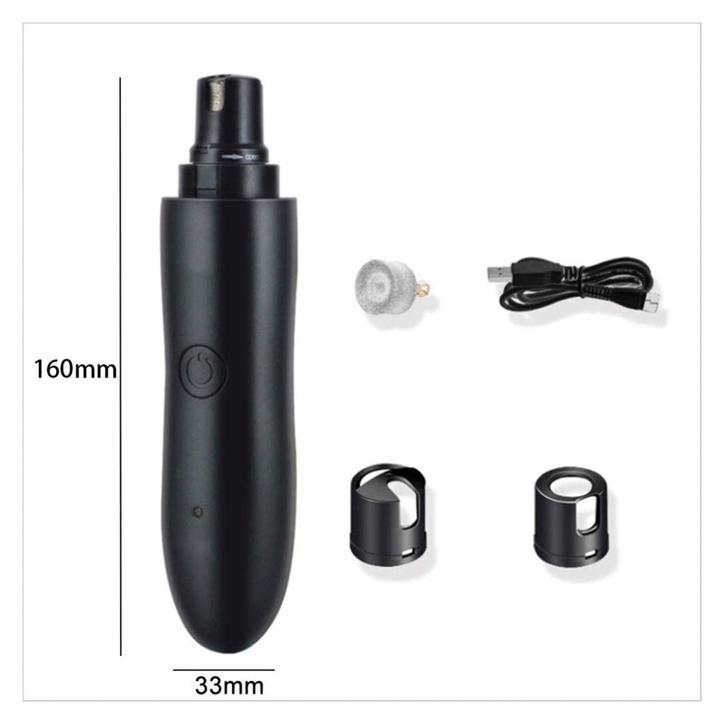 Dog Nail Grinder Rechargeable Dog Nail Clipper with Low Noise 2 Speed Regulation Pet Nail Trimmer Paws Grooming Smoothing Claw Care for Small Medium Large Dogs Cats