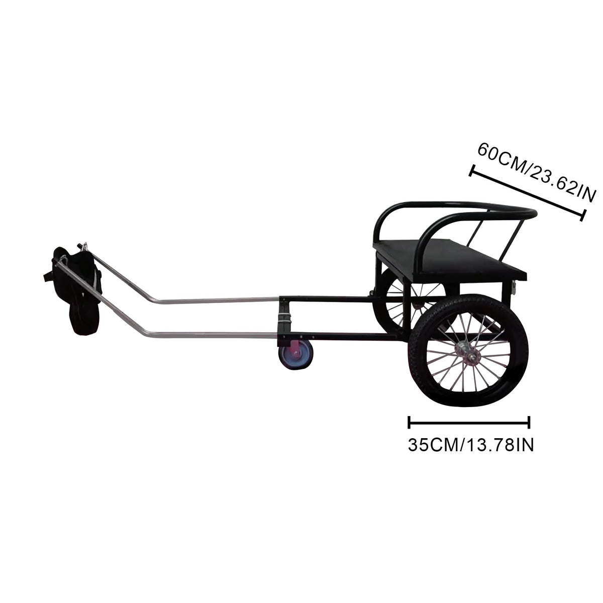 Dog Carts for Dogs to Pull People Dog Trailer with Harness Detachable Dogs Pull Carts Dog Walking Carts Can Carry People for Small Medium Large Dogs, Load Capacity 100kg(Size:22lb-88lb)