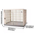 Four Seasons Universal Dog Crate, Small and Medium-Sized Dog Crate, Indoor Resin pet Crate, can be rotated 360 °, Move The Position at Will, PP Material, no Noise, Suitable for Indoor(Large)
