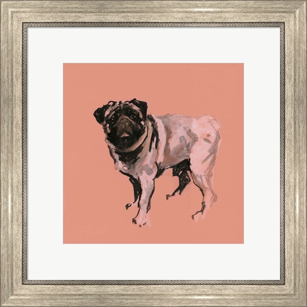 A Very Pop Modern Dog VII by Cartissi Canvas Art Wall Picture, Museum Wrapped with Black Sides, 18 x 18 inches
