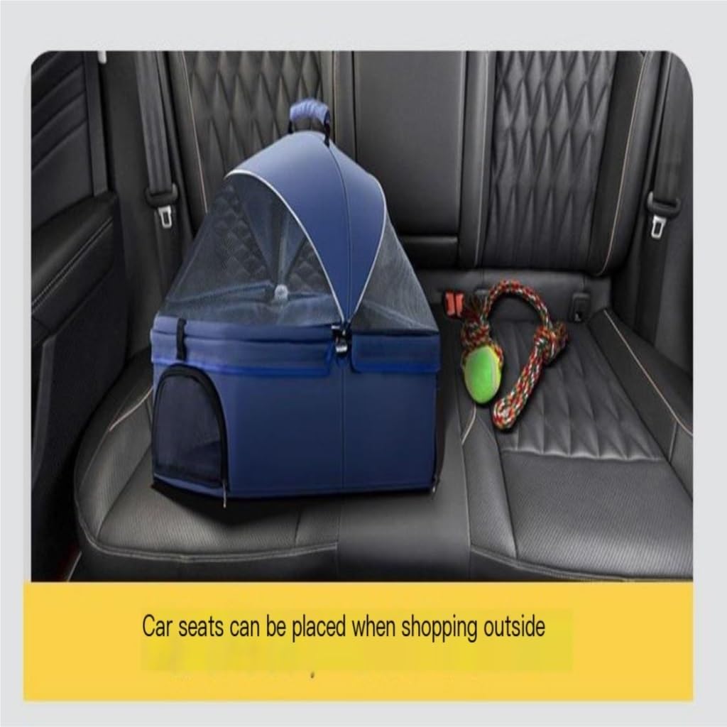 Pet Strollers Animal Stroller Pet Stroller Dog Cat Teddy Baby Stroller Pet Dog Stroller Lightweight Detachable Cage Folding Pet Stroller Medium(G,A)