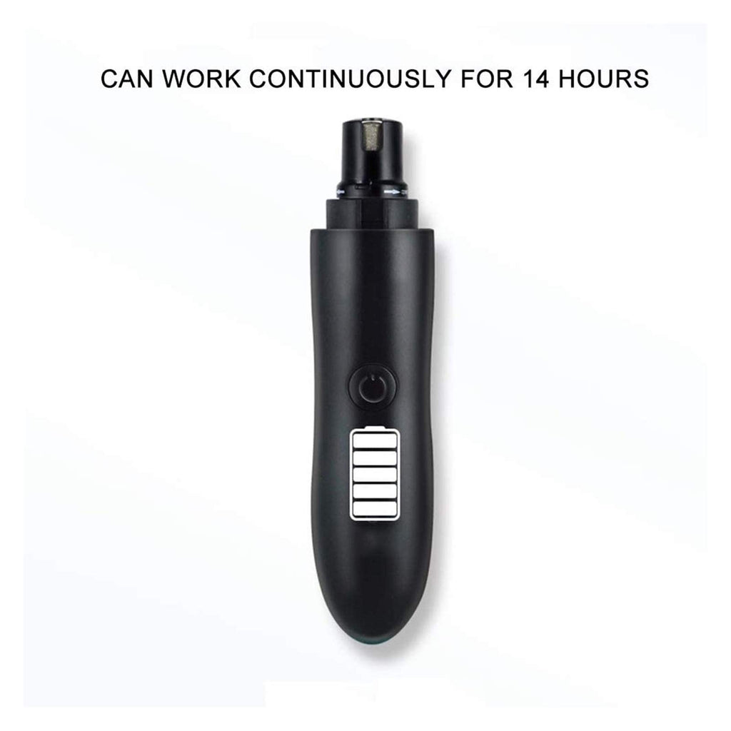 Dog Nail Grinder Rechargeable Dog Nail Clipper with Low Noise 2 Speed Regulation Pet Nail Trimmer Paws Grooming Smoothing Claw Care for Small Medium Large Dogs Cats