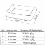 Luxurious Pet Dog Bed Super Soft Pet Sofa and Cat Bed Non-Sticky Hair Can be Washed Waterproof Fabric is Not Afraid of Wet Nest Pads and Easy to Clean L (Medium)