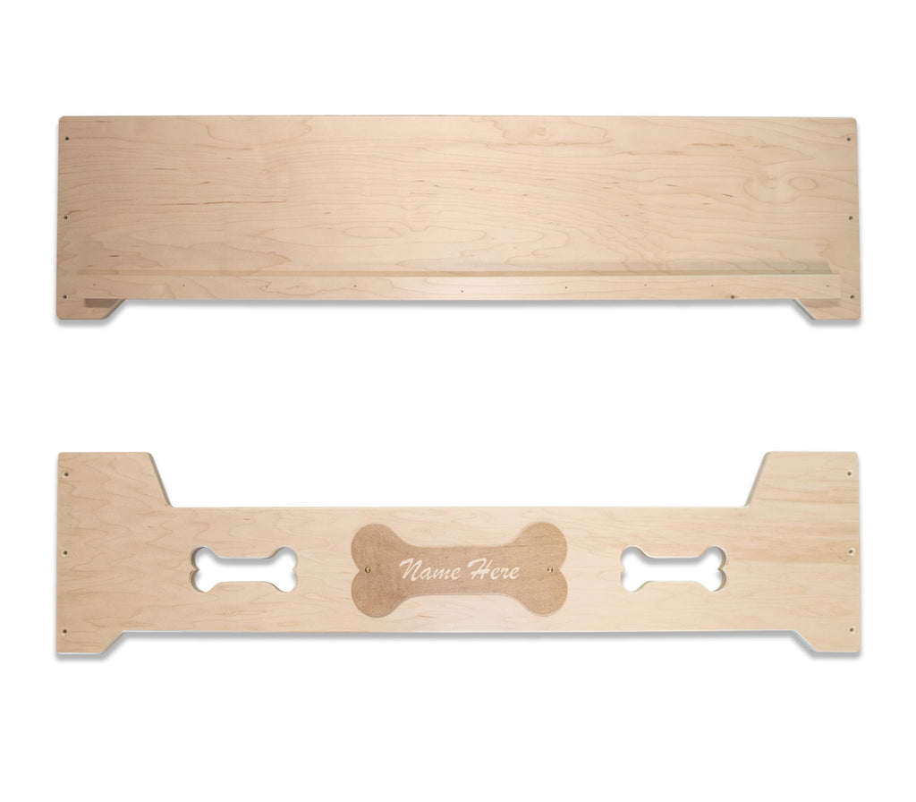 Custom Engraved Raised Wooden Pet Bed – Handcrafted Elevated Dog & Cat Bed Furniture– Personalize Up to 15 Characters – Eco-Friendly – Made in USA – Pet Bed Not Included (Large)