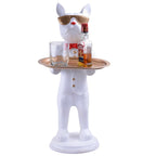 kainshraq Noor Cool Dog Showpiece with Plate for Home Décor Item | Kitchen,Bedroom,Office,Dinning Table Decorative Item -09