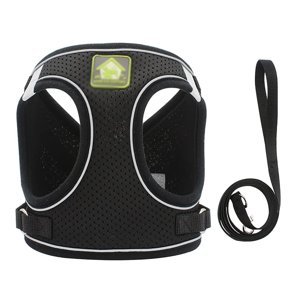 Dog Sling Summer Pet Adjustable Reflective Vest Walking Dog Polyester Mesh Strap Small and Medium-Sized Dogs (B X)