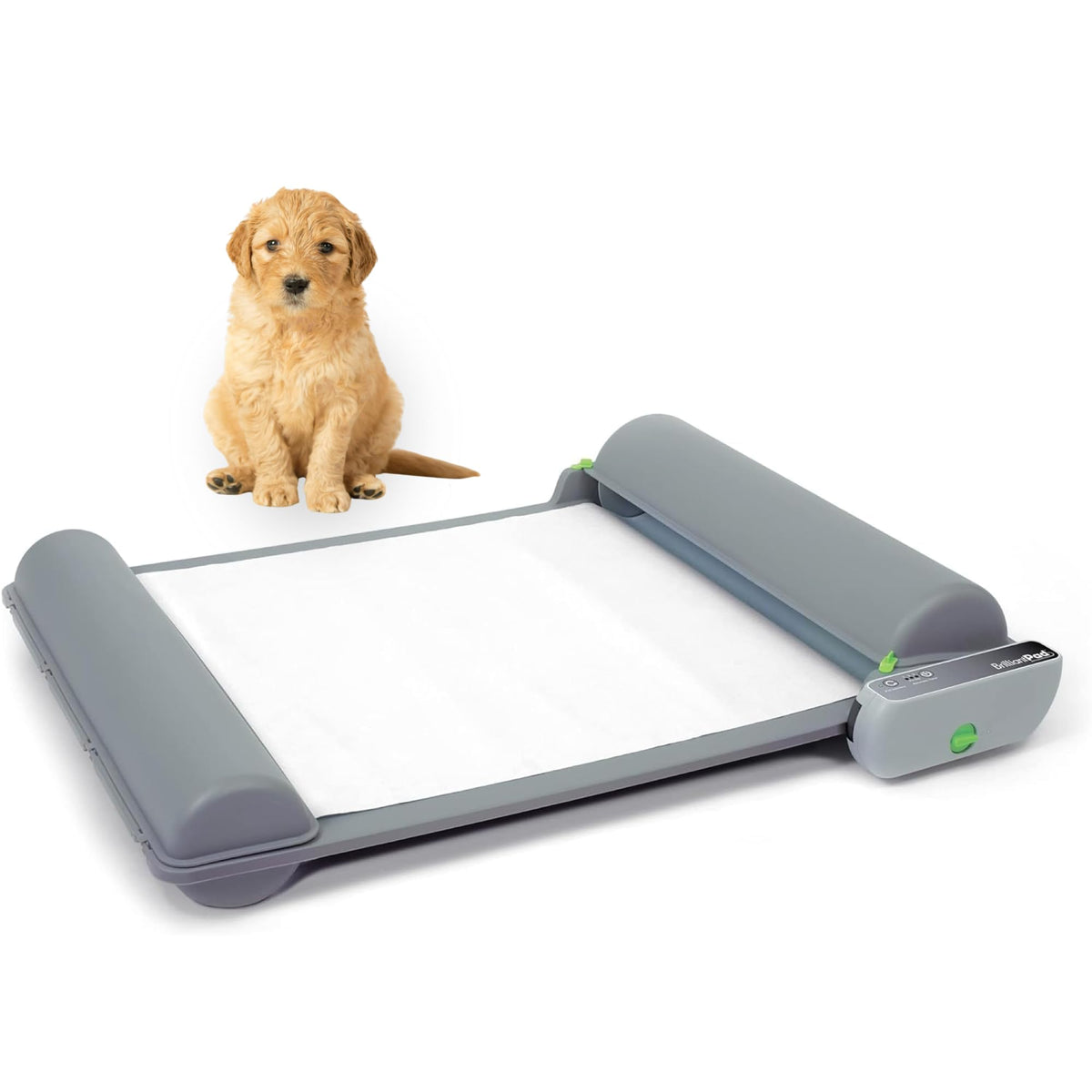 BrilliantPad Smart Self-Cleaning Indoor Dog Potty (Smartphone App + 1 Roll)