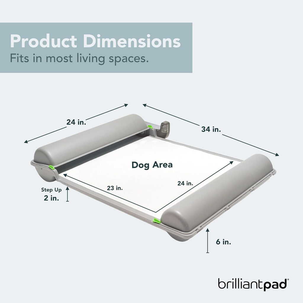 BrilliantPad Smart Self-Cleaning Indoor Dog Potty (Smartphone App + 1 Roll)