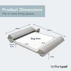 BrilliantPad Smart Self-Cleaning Indoor Dog Potty (Smartphone App + 1 Roll)