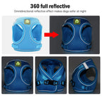 Dog Sling Summer Pet Adjustable Reflective Vest Walking Dog Polyester Mesh Strap Small and Medium-Sized Dogs (F X)