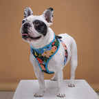 Printed Sling Adjustable Puppy Cat Sling Suitable for Pets Small Dog Vests Pet Accessories (A L)
