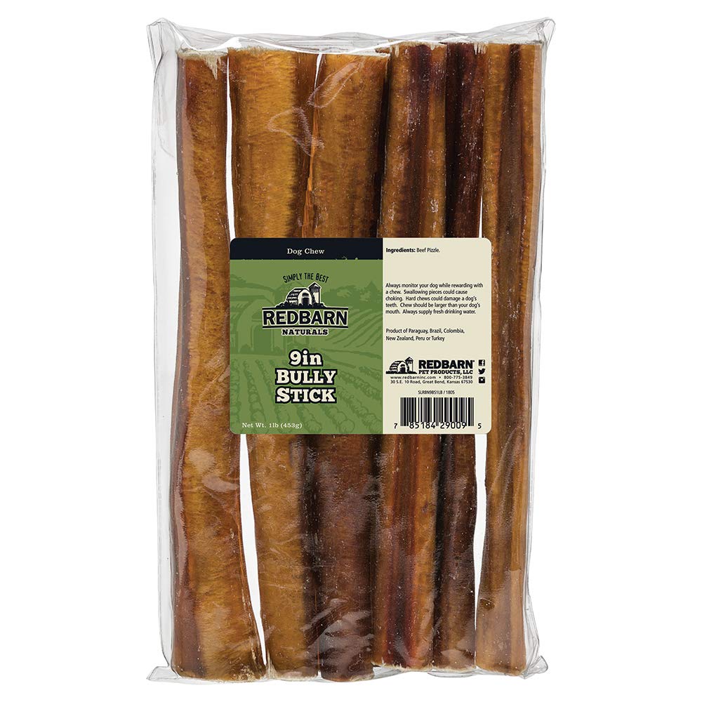 Redbarn 12" Bully Sticks 100% Natural Beef Dog Chew Rawhide Free Case of 35
